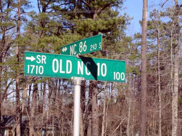 Old NC 10 - Orange County